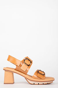 Heeled sandals BIMBA ReverseVernice Biscotto by Homers Shoes View 2