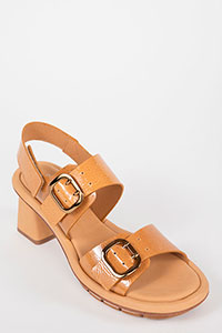 Heeled sandals BIMBA ReverseVernice Biscotto by Homers Shoes View 2