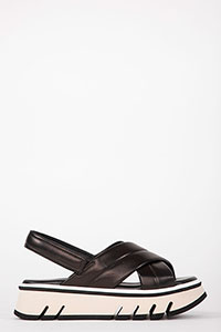 Flat sandals MONZA Supreme Black by Homers Shoes View 2