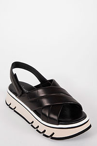 Flat sandals MONZA Supreme Black by Homers Shoes View 2