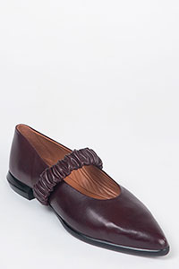 Flats CATY Foulard Bordeaux by Homers Shoes View 2