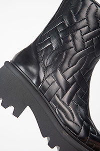 Heeled ankle boots LYS Foulard Black by Homers Shoes View 2