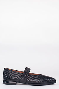 Flats CATY Foulard Black by Homers Shoes View 1