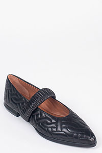 Flats CATY Foulard Black by Homers Shoes View 2
