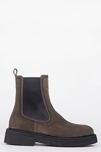 Flat ankle boots SIENA Crosta Muschio by Homers Shoes View 1