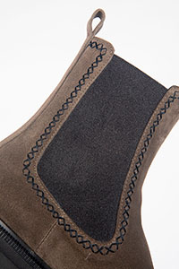 Flat ankle boots SIENA Crosta Muschio by Homers Shoes View 2