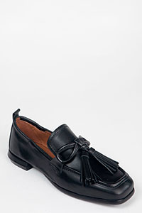 Flats LENA Foulard Black by Homers Shoes View 2