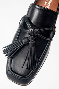 Flats LENA Foulard Black by Homers Shoes View 2