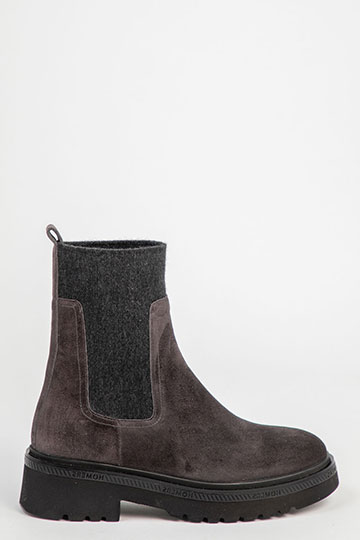 20338 SIENA Crosta Lavagna Flat ankle boots By Homers