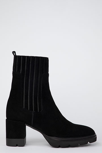 Heeled ankle boots SHARON Ante Negro by Homers Shoes Main View