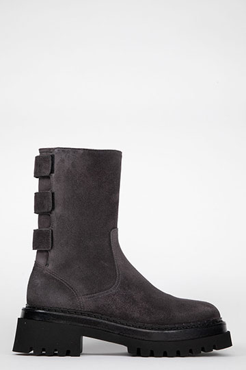 20271 GOLVA Crosta Lavagna Flat ankle boots By Homers