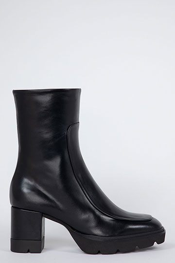 20806 SHARON Sierra Black Heeled ankle boots By Homers