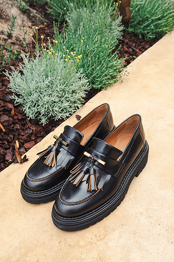 21472 SIENA-M Portobello Black Flats By Homers