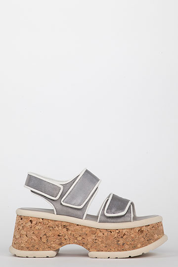 21670 SUGAR Nylon Taupe Wedges By Homers
