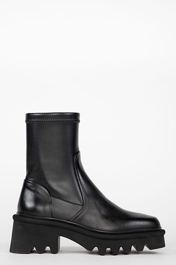 21554 LYS NapaLuxe Black Heeled ankle boots By Homers