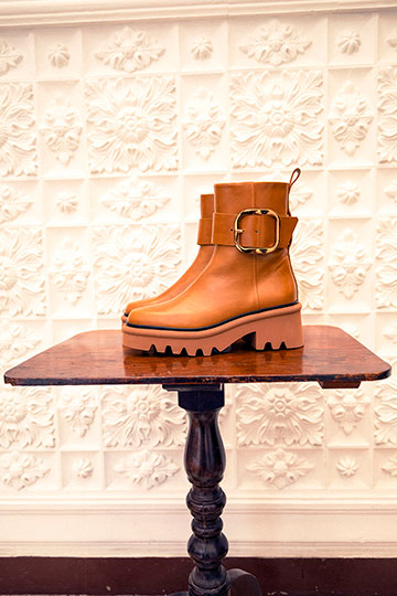 21880 LYS Sierra Caramel Heeled ankle boots By Homers