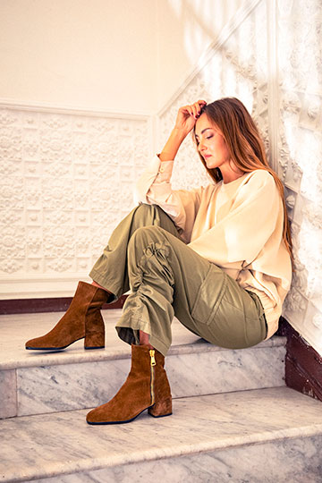 21947 NIKI Crosta Sandalo Heeled ankle boots By Homers