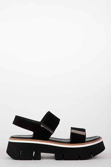 22077 DUYBA Reverse Black Wedges By Homers