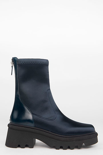 Heeled ankle boots LYS RasoStretch Navy by Homers Shoes Main View