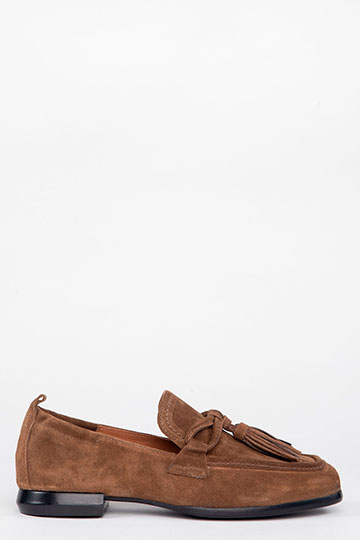 Flats LENA Crosta Chestnut by Homers Shoes Main View