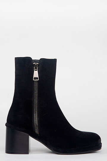Heeled ankle boots SONIA Crosta Negro by Homers Shoes Main View