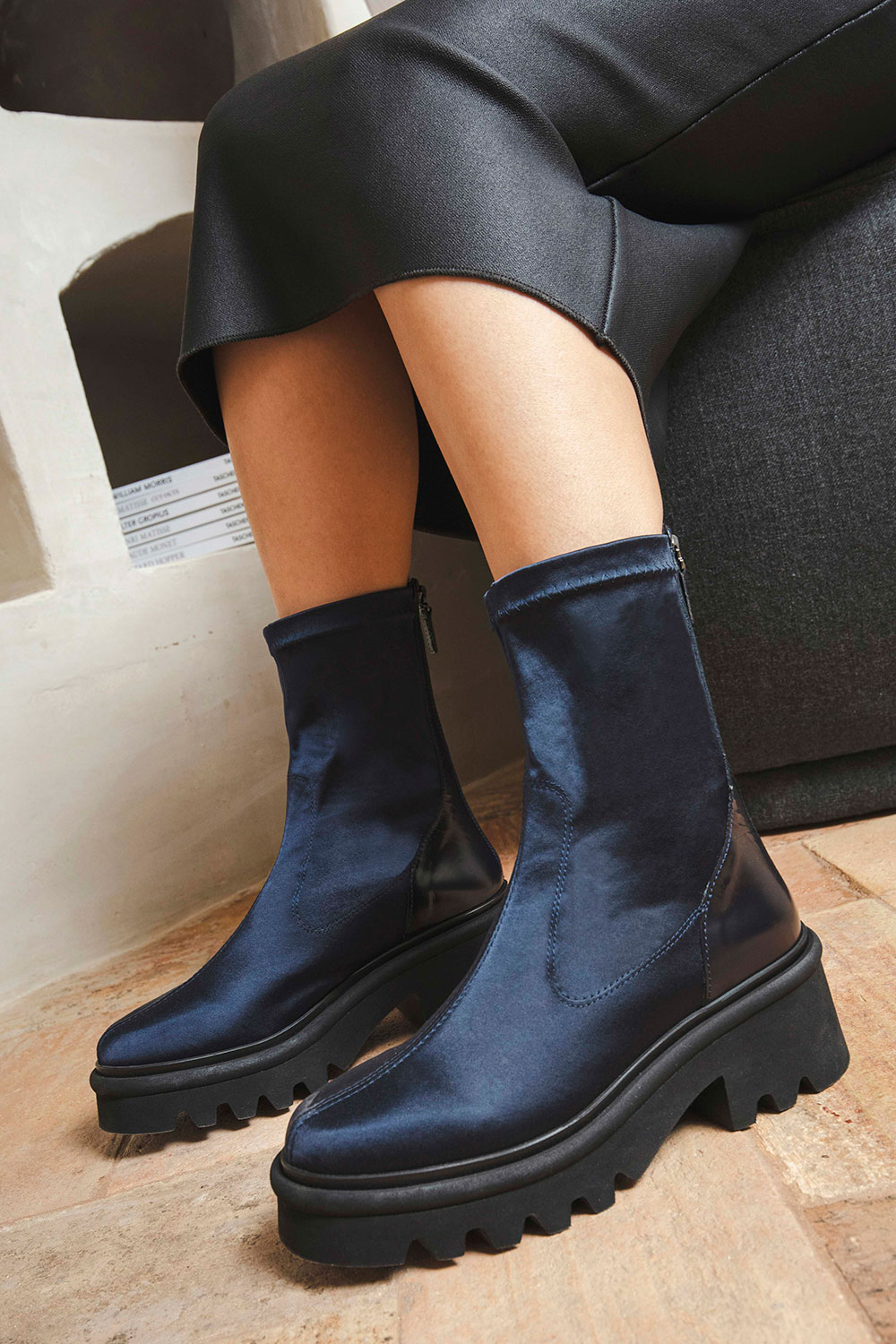 Heeled ankle boots LYS Destino Navy Official Homers Shoes USA